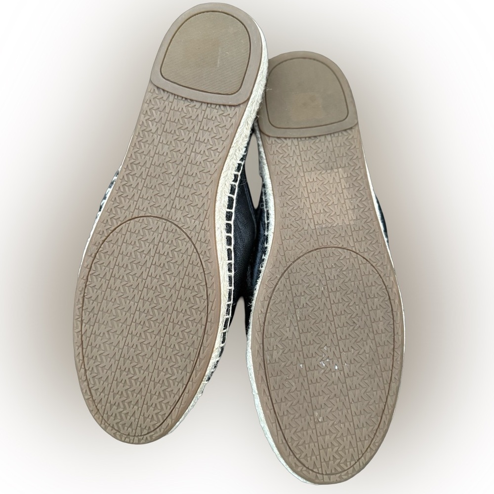 Michael Kors Emilia Leather Mule Espadrille Slides - Picture 8 of 11